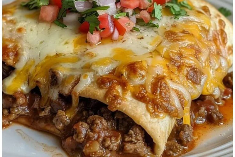 Delicious Beef and Cheese Chimichanga