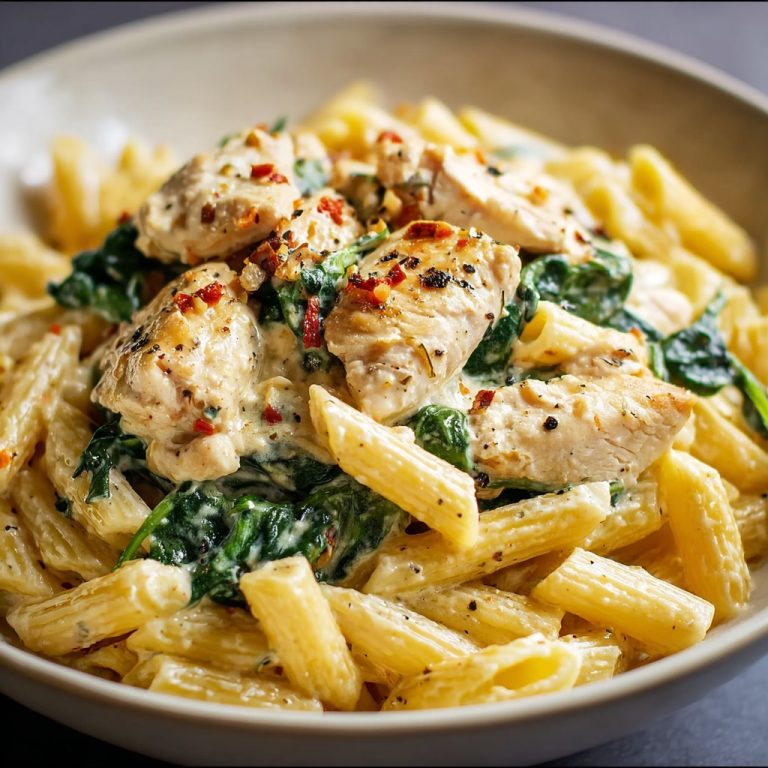 Creamy Chicken and Spinach Pasta