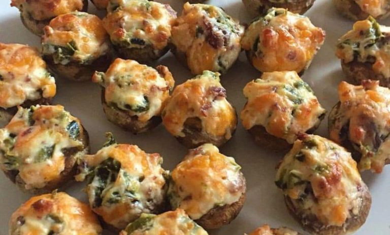 Savory Crab Stuffed Mushrooms
