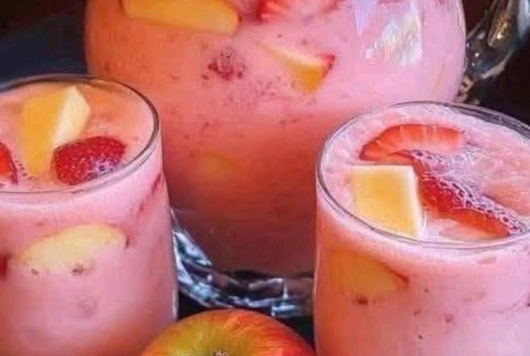 Creamy Strawberry Apple Punch