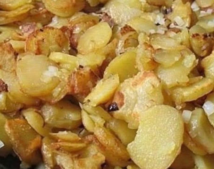 Fried Potatoes And Onion