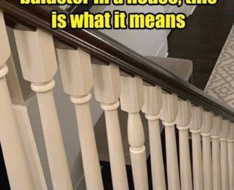 The upside-down baluster on a staircase has hidden purpose