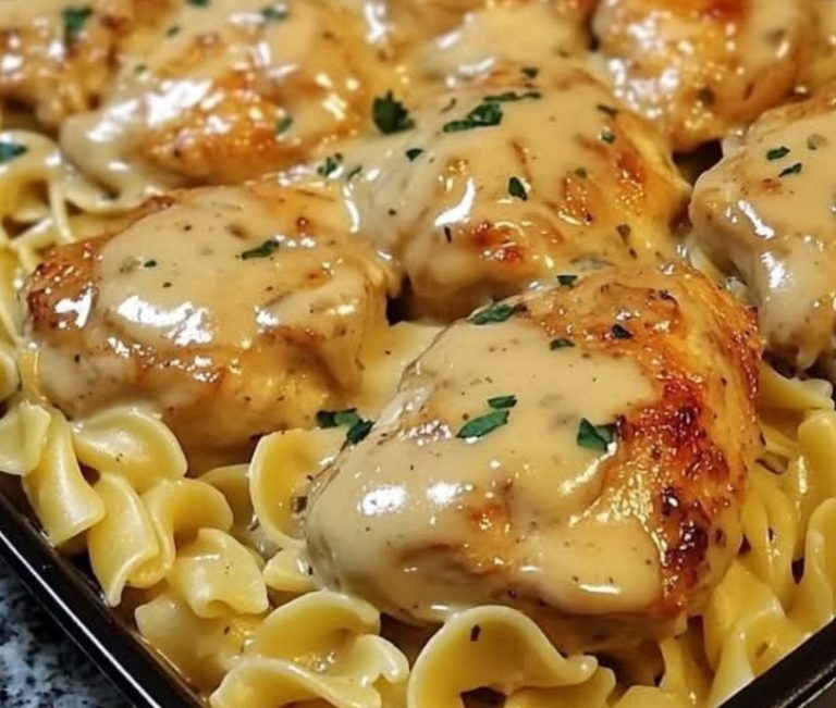 One-Pan Chicken with Creamy Buttered Noodles