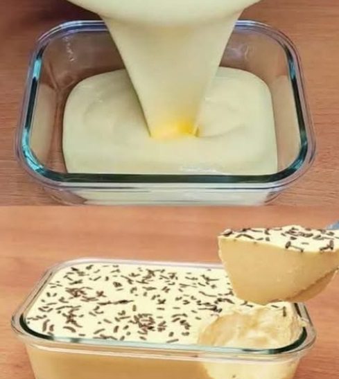 Creamy 2-ingredient dessert: Quick and easy in 3 simple steps