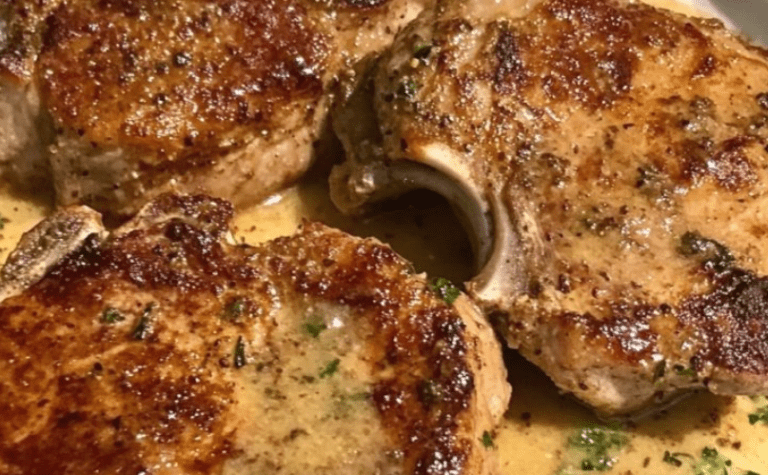 Savory Garlic Butter Pork Chops