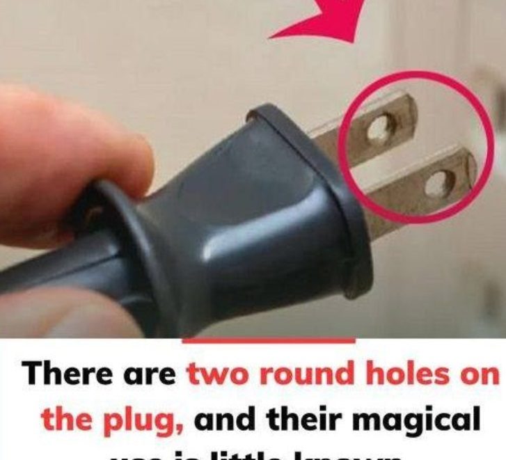 This plug has two round holes, but most people don’t know their clever purpose.