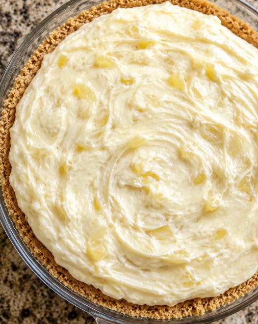 3-Ingredient Pineapple Fluff Pie