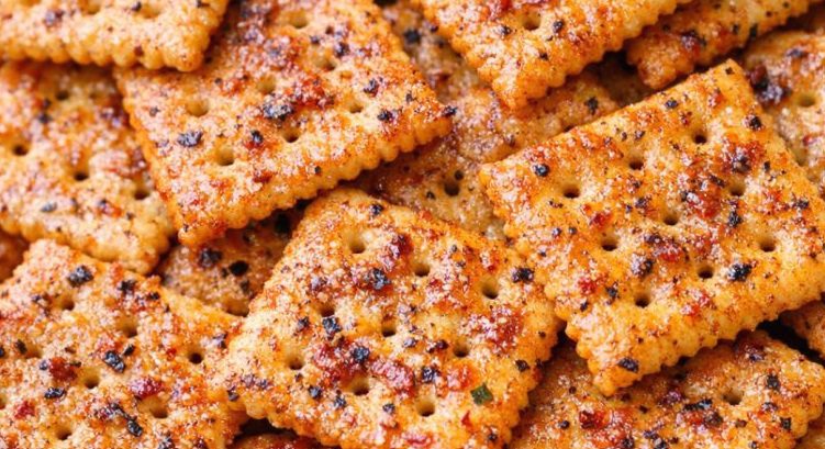 My aunt brought a giant container of these to the lake and we devoured every last crumb before the fireworks even started. Only 4 ingredients for the most addictive crunch ever.